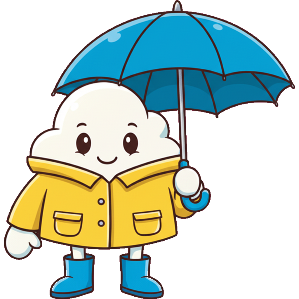 Plumi in a yellow raincoat